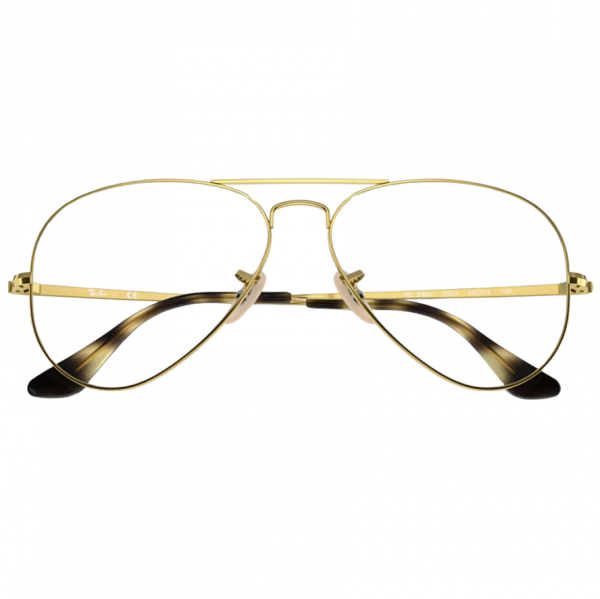 rayban aviator dorado frente