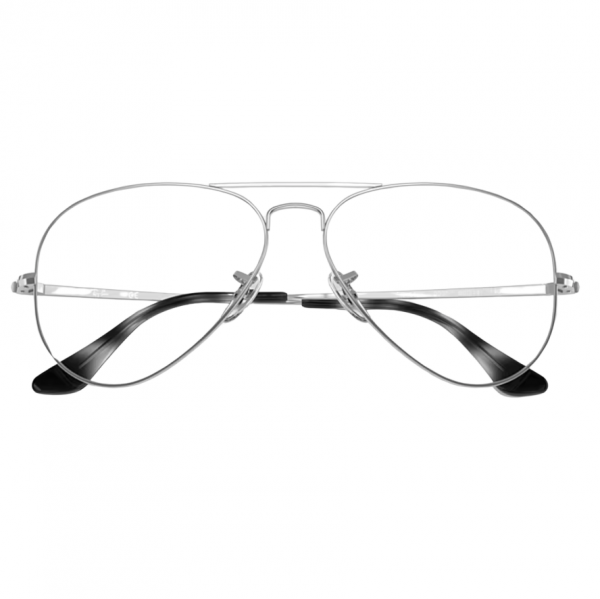 rayban aviator plata frente