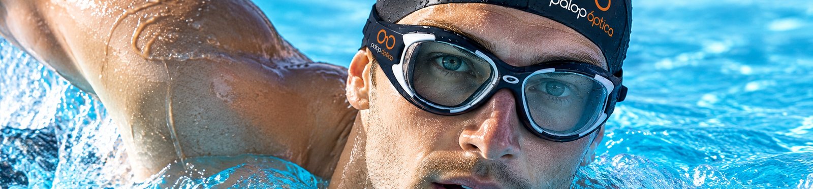 gafas graduadas nadador piscina